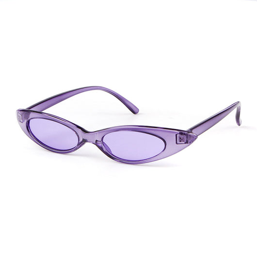 Clear frame cat eye sunglasses with bright yellow lenses, suitable for fashion wear and sun protection. - Image 3