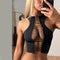 Top Cropped sin Mangas Elegante