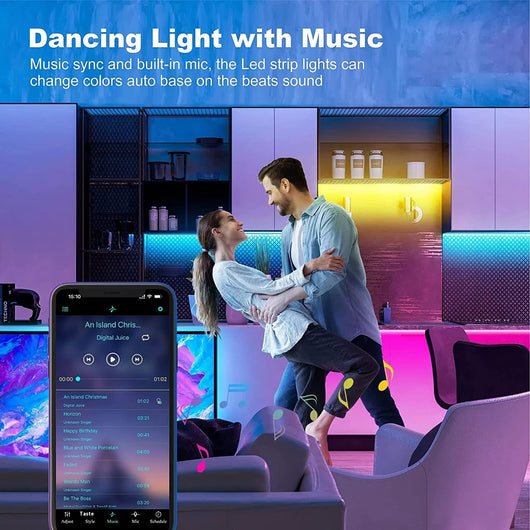 Tira LED RGB Inteligente con Bluetooth y Control por Música - Image 21