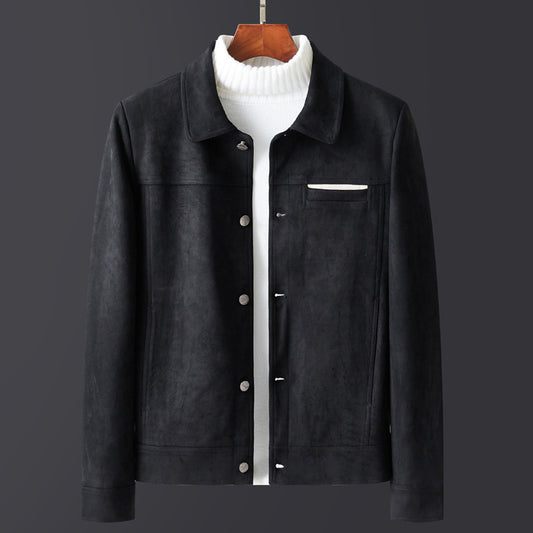Chaqueta de Pana para Hombre Cuello Solapa Ajustada