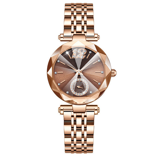 Reloj de Mujer con Esfera de Diamante y Degradado de Cristal - Image 12