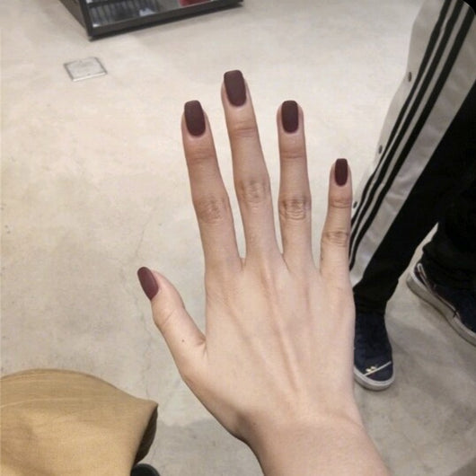 Uñas Postizas Trapecio Alargadas Pato Mandarín Oscuro - Image 13