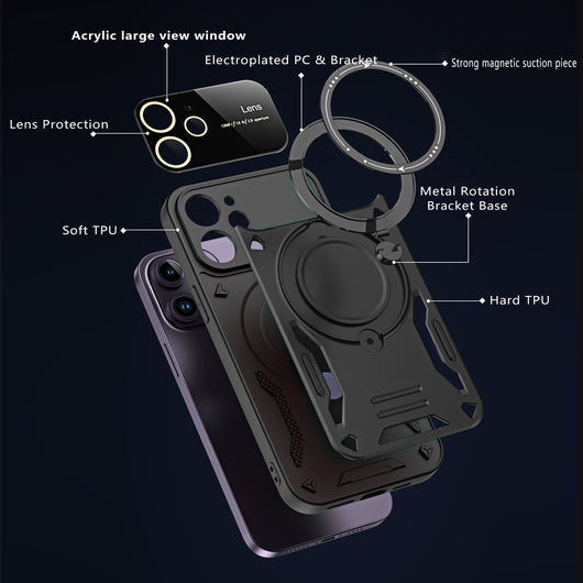 Funda Protectora con Soporte Magnético y Ventana Grande para Smartphone - Image 17