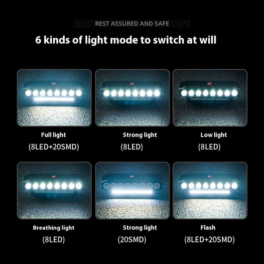 Luz Delantera LED Ultra Brillante para Bicicleta con Claxon Integrado - Image 2