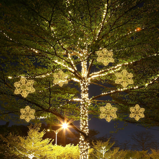 Luz Decorativa LED Copo de Nieve Navideño Blanco Cálido - Image 7
