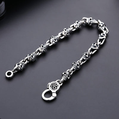 Pulsera de Plata Esterlina S925 Vintage para Hombre y Mujer - Image 5