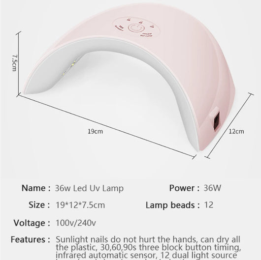 Lámpara LED para uñas de gel con fotopolimerización - Image 5