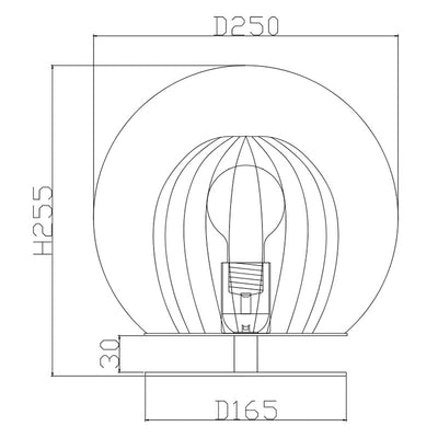 Lámpara de Mesa LED Cristal Plisado Diseño Minimalista Transparente - Image 6