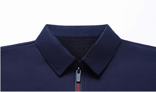 Camiseta Manga Larga con Cuello Solapa y Cierre Parcial para Hombre - Image 18