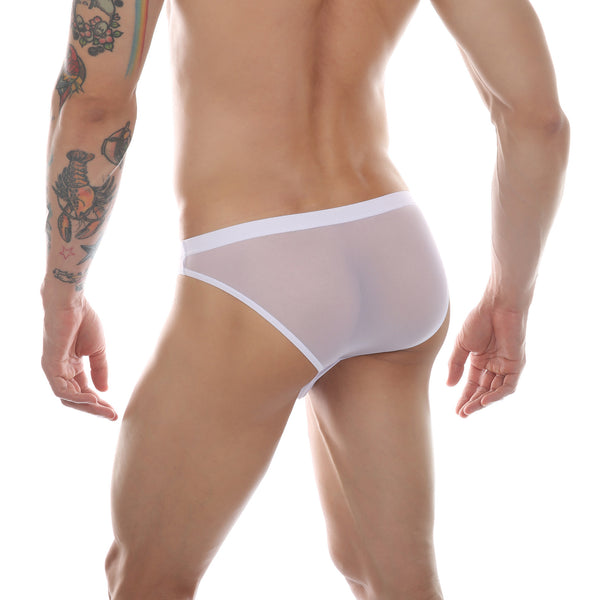 Calzoncillos Tipo Malla Transparente para Hombre con Bolsa Realzada