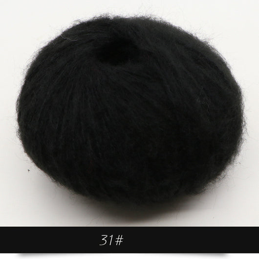 Suéter y chal de mohair para bebé con detalle de tejido - Image 11