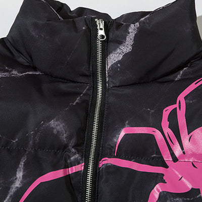 Chaqueta Suelta Estampada de Algodón Hip Hop para Pareja - Image 2