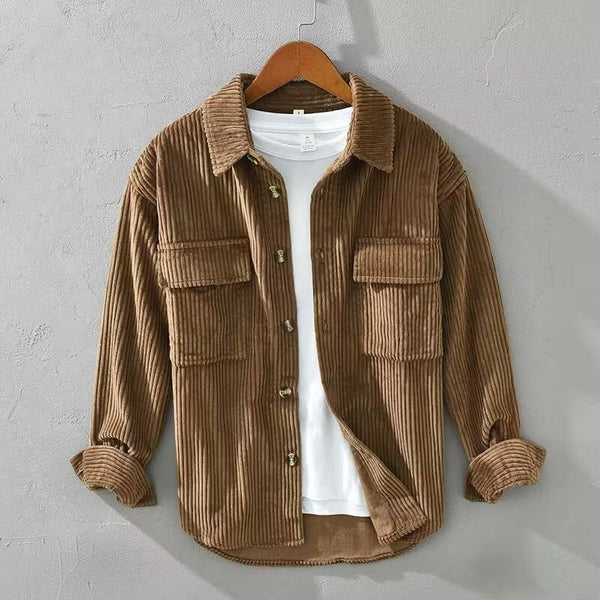 Camisa de Pana Premium para Hombre - Primavera y Otoño