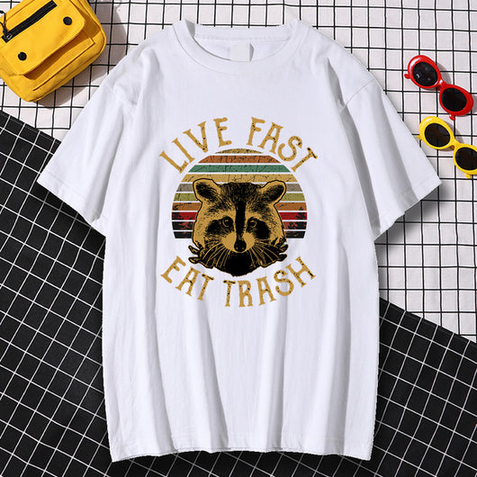 Playera Hombre Estilo Urbano Live Fast Eat Trash - Image 15
