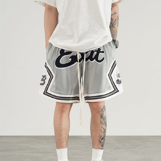 Shorts de Baloncesto con Malla Reforzada y Bordados