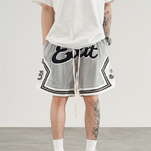 Shorts de Baloncesto con Malla Reforzada y Bordados