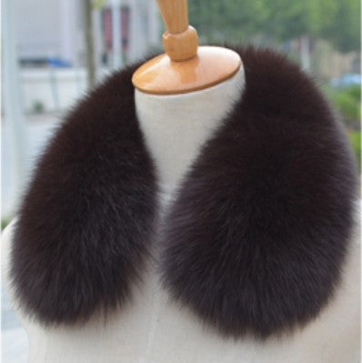 Cuello de Piel de Zorro con Mapache Real Auténtico - Image 22