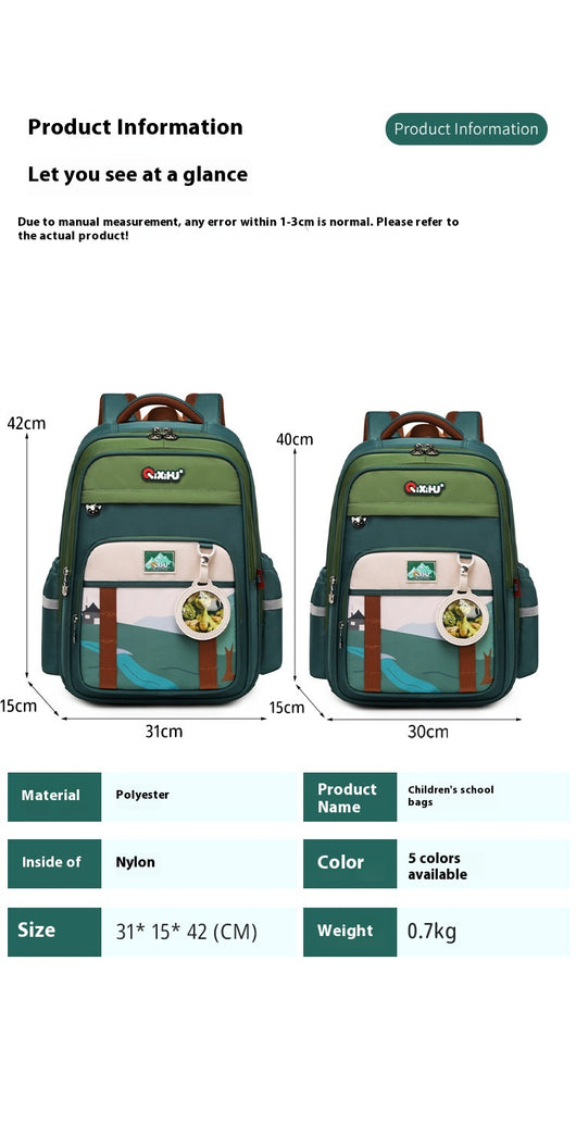 Mochila Escolar de Gran Capacidad Ligera y Resistente para Primaria - Image 20