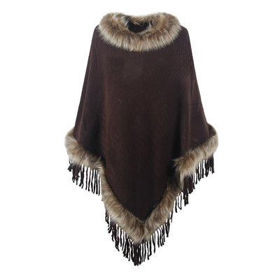 Capa Tejida con Borlas para Mujer - Diseño Elegante de Importación - Image 4