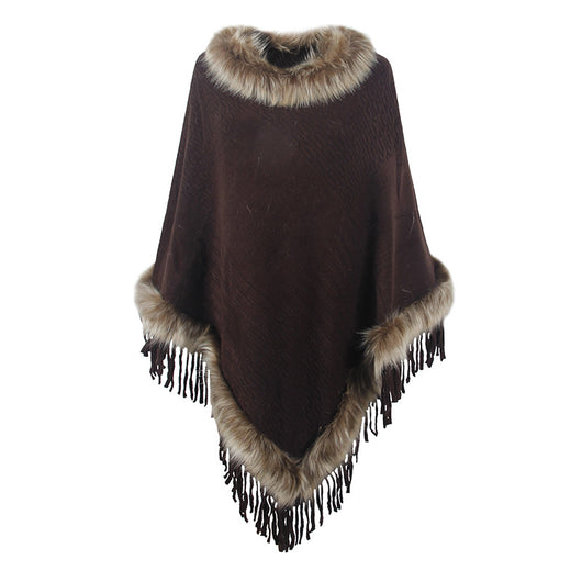 Capa Tejida con Borlas para Mujer - Diseño Elegante de Importación - Image 4