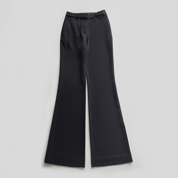 Pantalón Bootcut Largo en Acetato Blended - Estilo Urbano Elegante