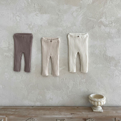 Leggings Tejidos para Bebé y Niño Pequeño con Rayas Hundidas - Image 9