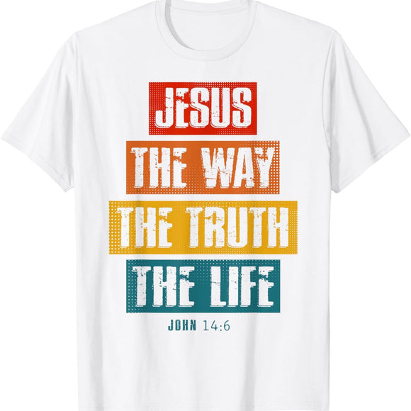 Camiseta Cristã O Caminho a Verdade para Toda a Família