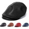 Gorra de Cuero Vintage Estilo Británico Unisex