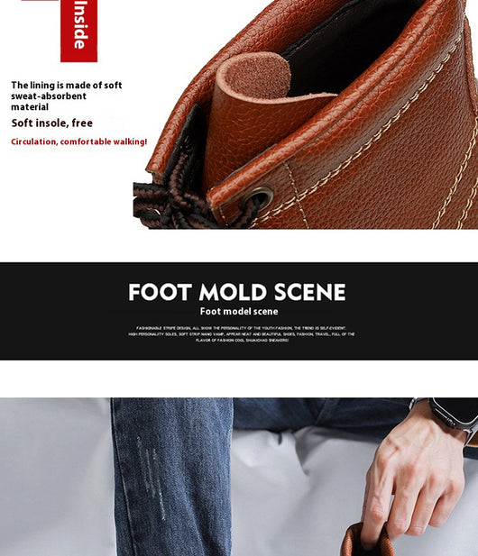 Botas Martin Altas Estilo Británico para Hombre - Image 12