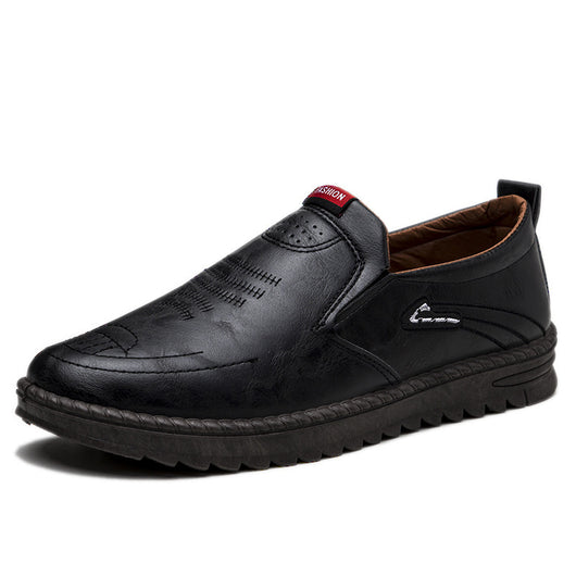 Zapatos de Cuero para Hombre Primavera Cómodos sin Cordones - Image 5