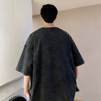 Camiseta Manga Corta Desgastada para Hombre - Image 10