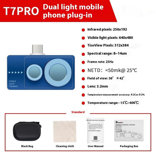 Cámara Térmica Dual para Smartphone con Tarjeta de Luz - Image 5