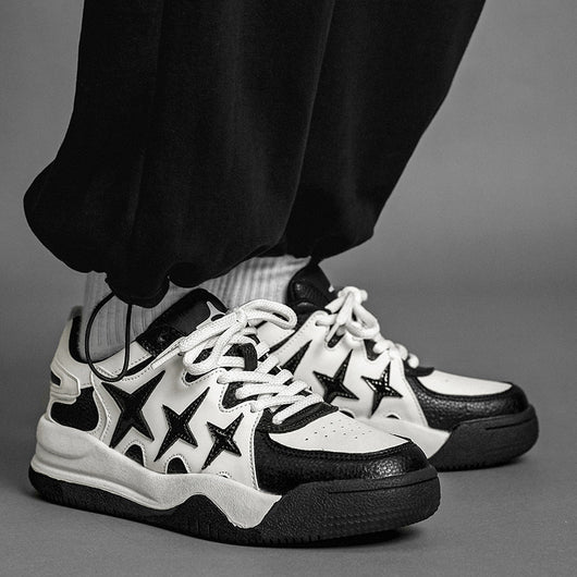 Zapatos Casuales Transpirables con Diseño Trendy de Estrellas para Hombre - Image 3
