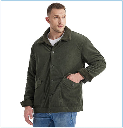 Chaqueta de Cachemira Gruesa para Hombre - Corte Holgado y Casual - Image 47