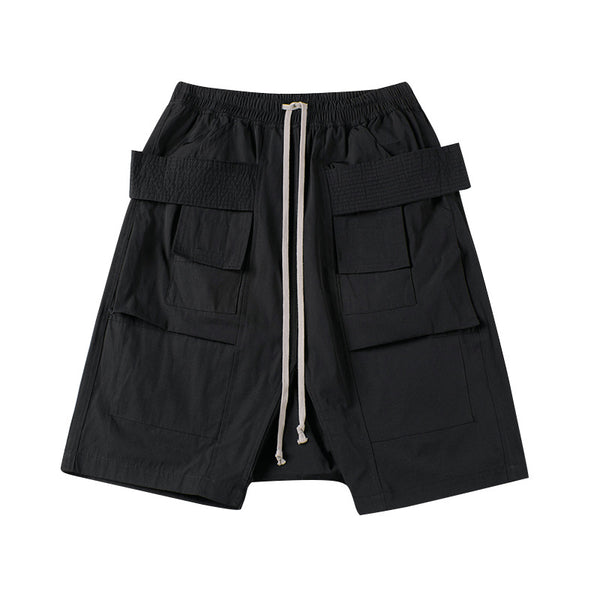 Shorts Clásicos Sideline Negro con Doble Argolla - Image 3