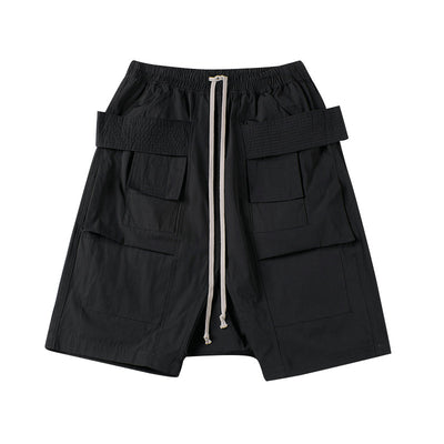 Shorts Clásicos Sideline Negro con Doble Argolla - Image 3
