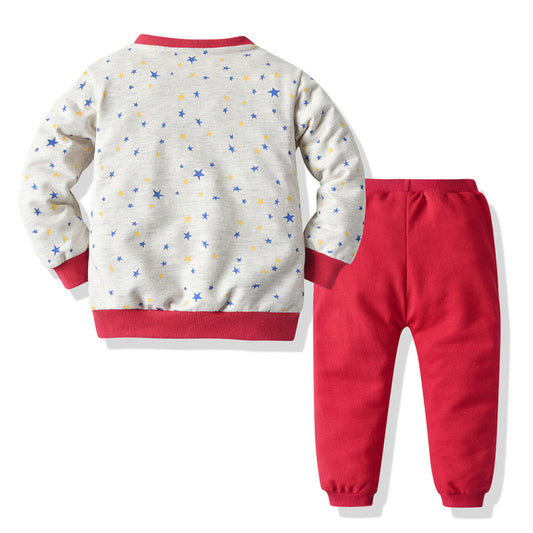 Conjunto Deportivo Infantil con Chaqueta Estampado Estrellas - Image 2