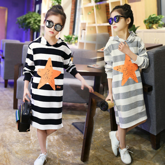Sudadera con Capucha para Niñas - Largo Medio Casual - Image 9