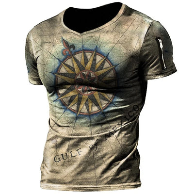 Playera Casual Suelta de Manga Corta para Hombre Cuello Redondo - Image 25