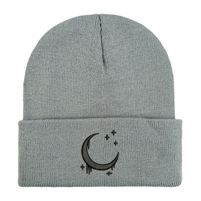 Gorro de Lana Tejido con Diseño de Luna y Estrellas para Otoño Invierno - Image 15