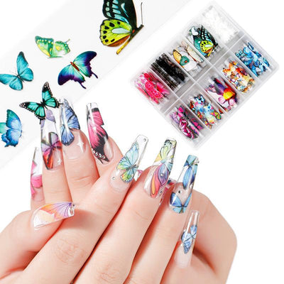 Papeles de Transferencia Láser Mariposa Estrella para Uñas - Image 6