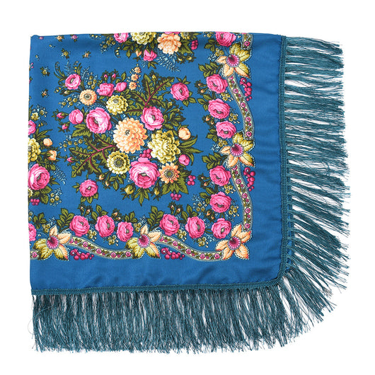 Pashmina Étnica con Flores Bordadas y Borlas - Image 31