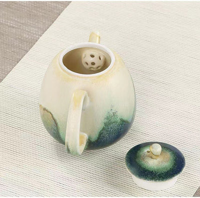 Tetera Artesanal Cerámica Retro Japonesa con Juego de Té - Image 12