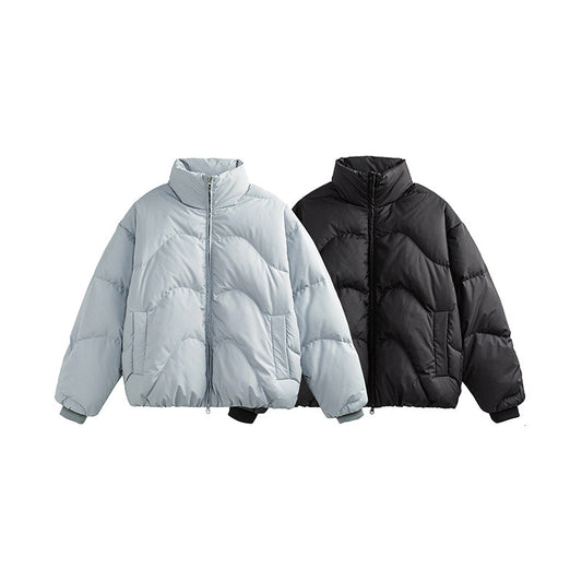 Chaqueta Acolchada Minimalista de Plumón Japonesa