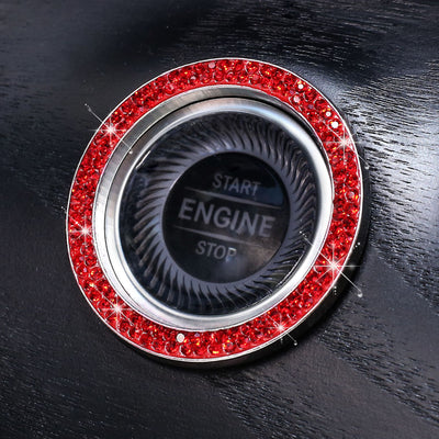 Anillo Decorativo con Diamantes para Botón de Arranque de Auto - Accesorios para Mujeres - Image 24