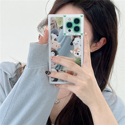Funda Espejo Muñeca Kawaii con Protección Antigolpes