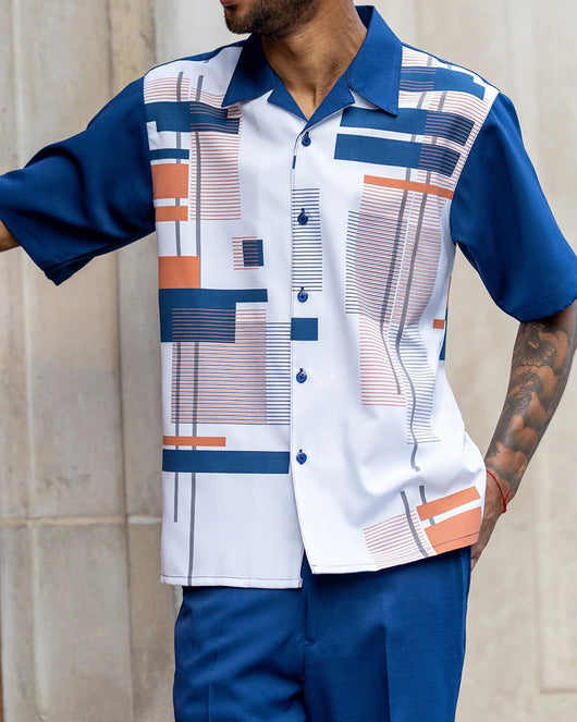 Conjunto de Camisa Casual y Pantalón para Hombre Talla Grande - Image 8
