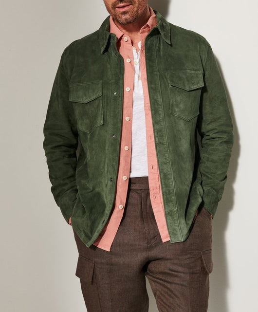Chaqueta Noah de Gamuza para Hombre - Abrigo Elegante y Versátil - Image 8