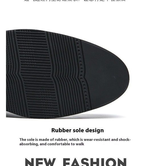 Zapatos de Cuero Puntiagudos Estilo Retro para Hombre Talla Grande - Image 10