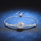 Pulsera de Plata Esterlina con Dije Cuadrado para Mujer